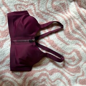 Maroon Victoria Secret 34C padded push up sports bras!